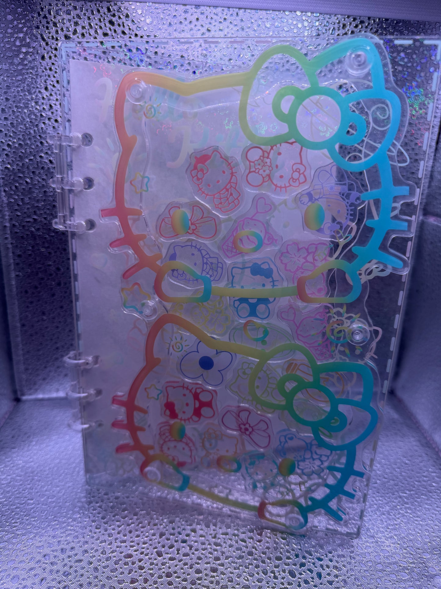 NEON HELLO KITTY SHAKER NOTEBOOK