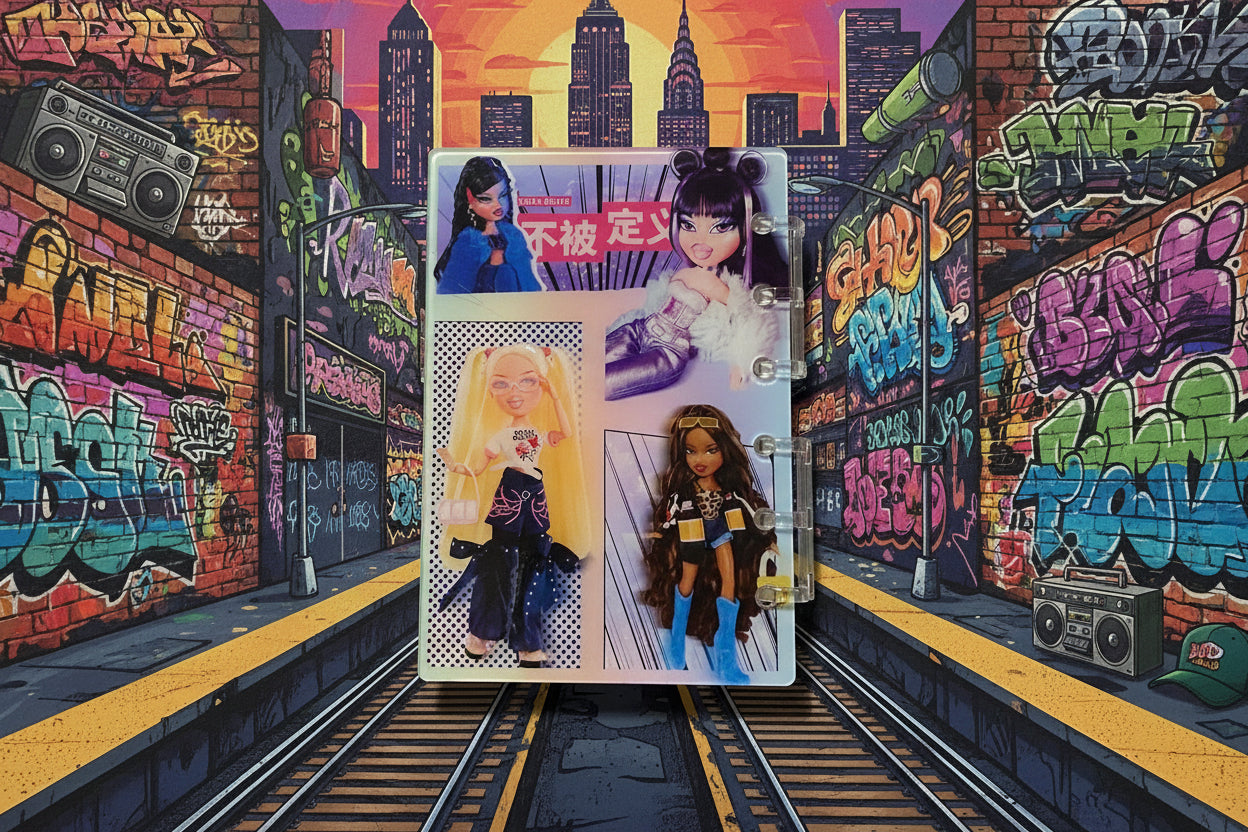 HIP HOP MUSIC SEEN WITH LARGER NOTEBOOK BEING THE FOCAL POINT OF THE PICTURE. NEWYORK SEEN
