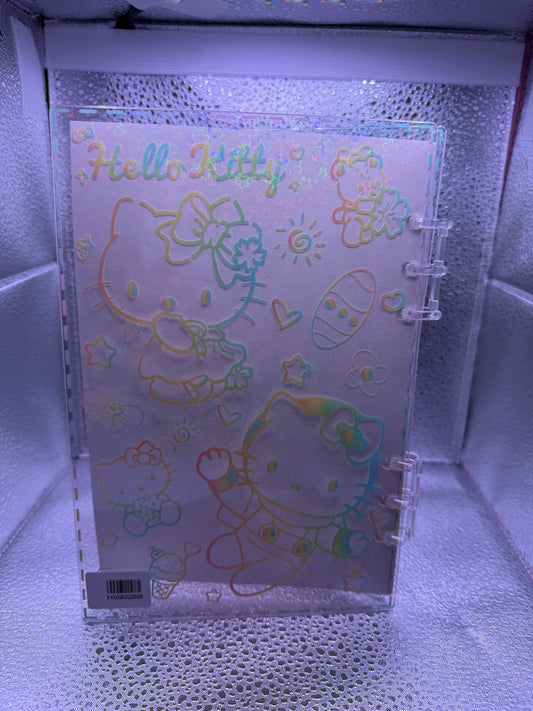 NEON HELLO KITTY SHAKER NOTEBOOK
