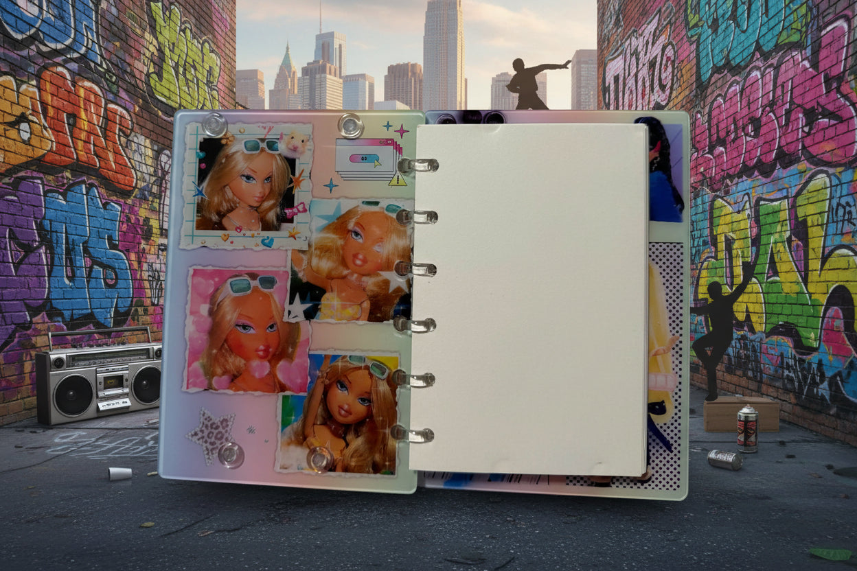 KEEP NOTEBOOK THE SAME CHANGE BACKROUND TO HIP HOP NEW YORK SCENE