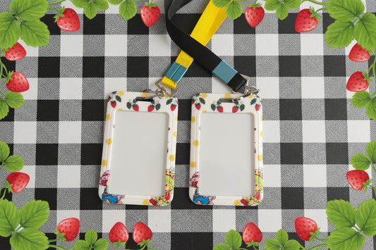 STRAWBERRY SHORTCAKE STYLE 2 ID BADGE HOLDERS