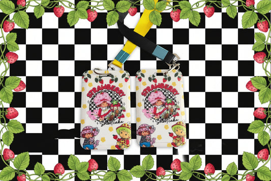 STRAWBERRY SHORTCAKE STYLE 2 ID BADGE HOLDERS