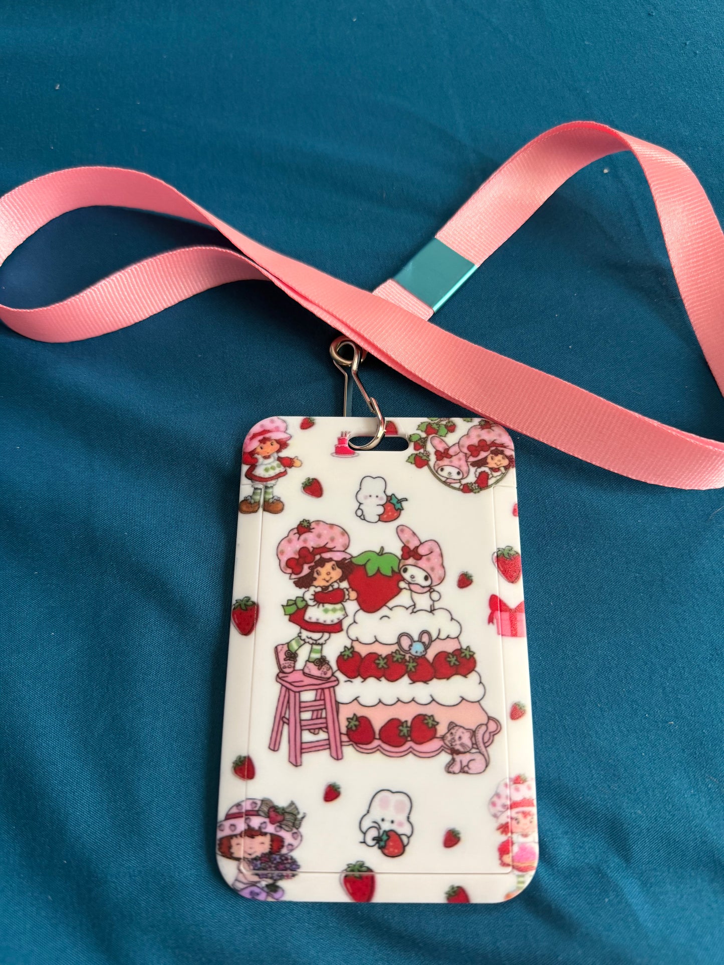 STRAWBERRY SHORTCAKE STYLE 3 BADGE HOLDER