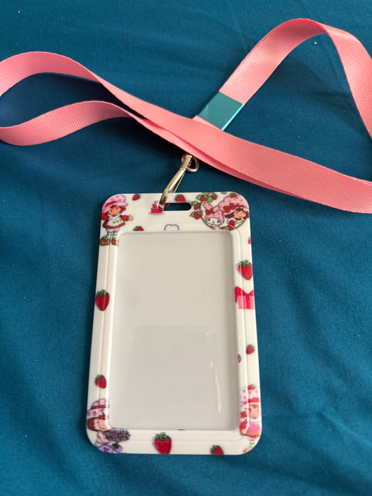 STRAWBERRY SHORTCAKE STYLE 3 BADGE HOLDER